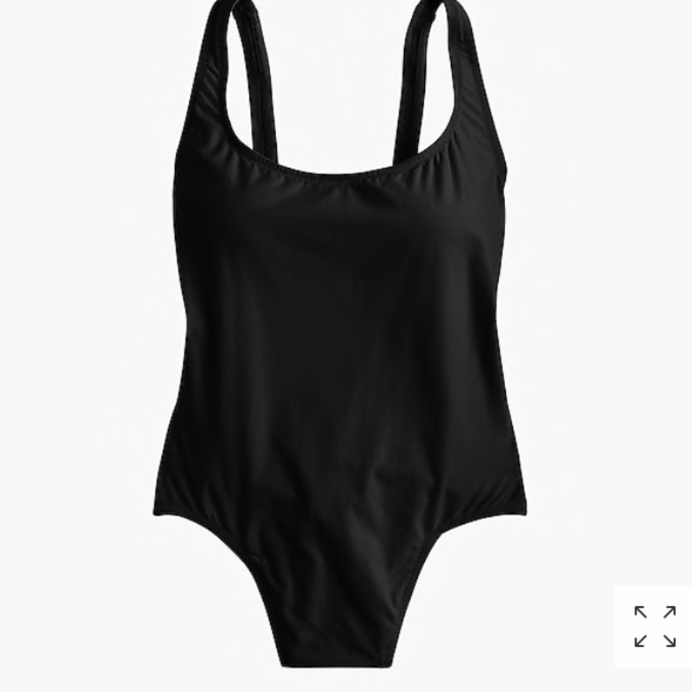 J Crew Plunging scoopback one-piece swimsuit